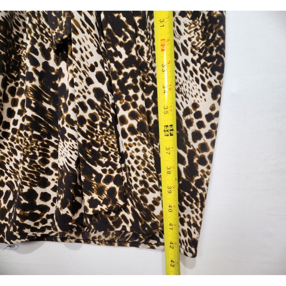 Moda‎ International Women's Cheetah Print Elegant Dress Size L - Picture 6 of 7